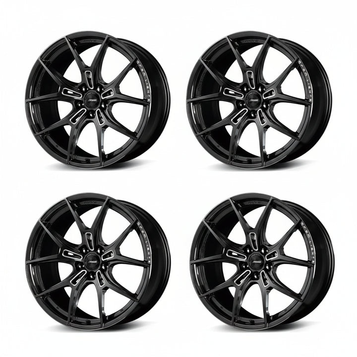 Rays | Gram Lights 57FXZ Super Dark Gunmetal/Machining/Rim Edge DC | 19X8.0 +45 | 5X114.3 (Set)