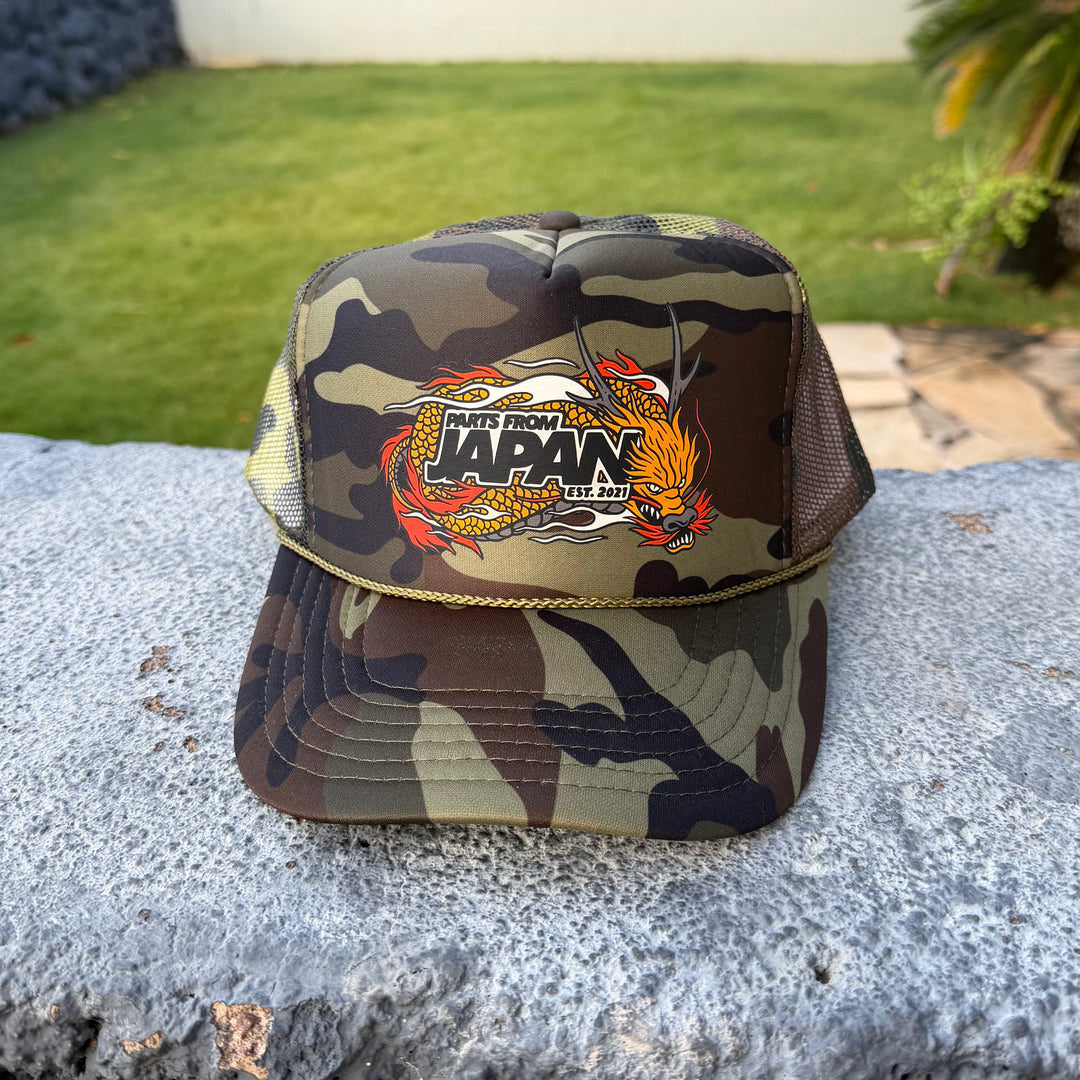 Parts from Japan | Trucker Hat - Dragon Design