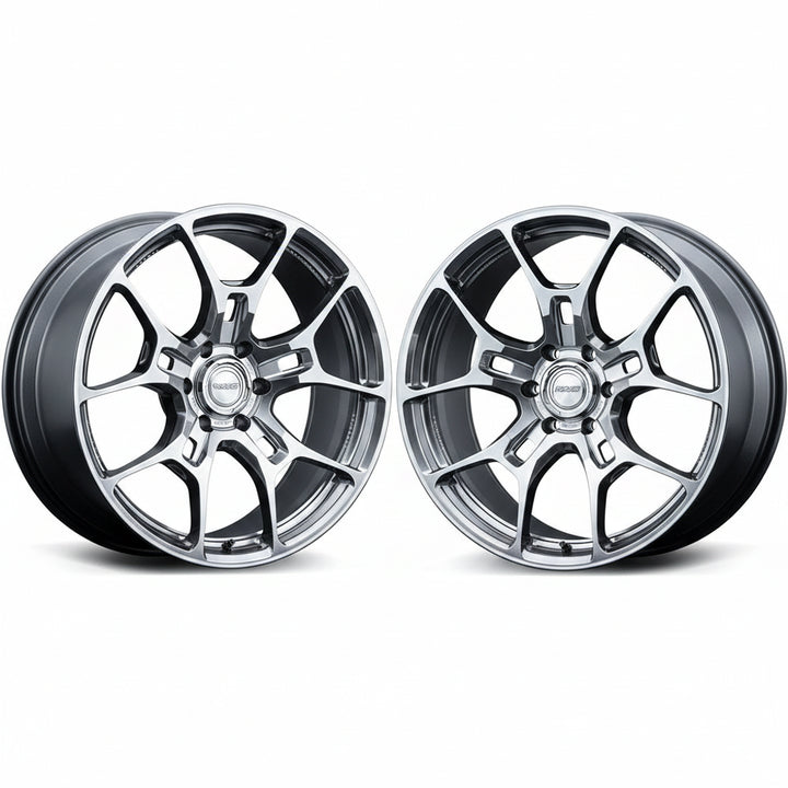 Rays | Volk G025GC Shining Light Metal/Rim FDMC | 5X114.3| 22x9.0 +30 (Pair)