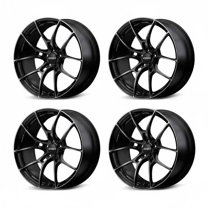 Rays | Volk G025 LTD Pressed Black Clear | 5X108| 20x8.5 +43 (Set)