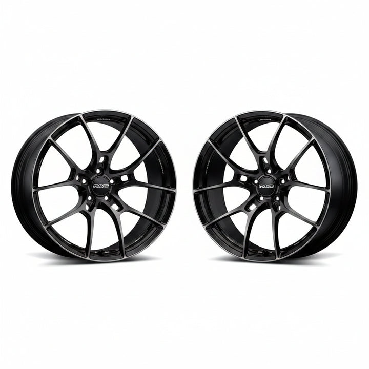 Rays | Volk G025 LTD Pressed Black Clear | 5X112| 19x9.5 +15 (Pair)