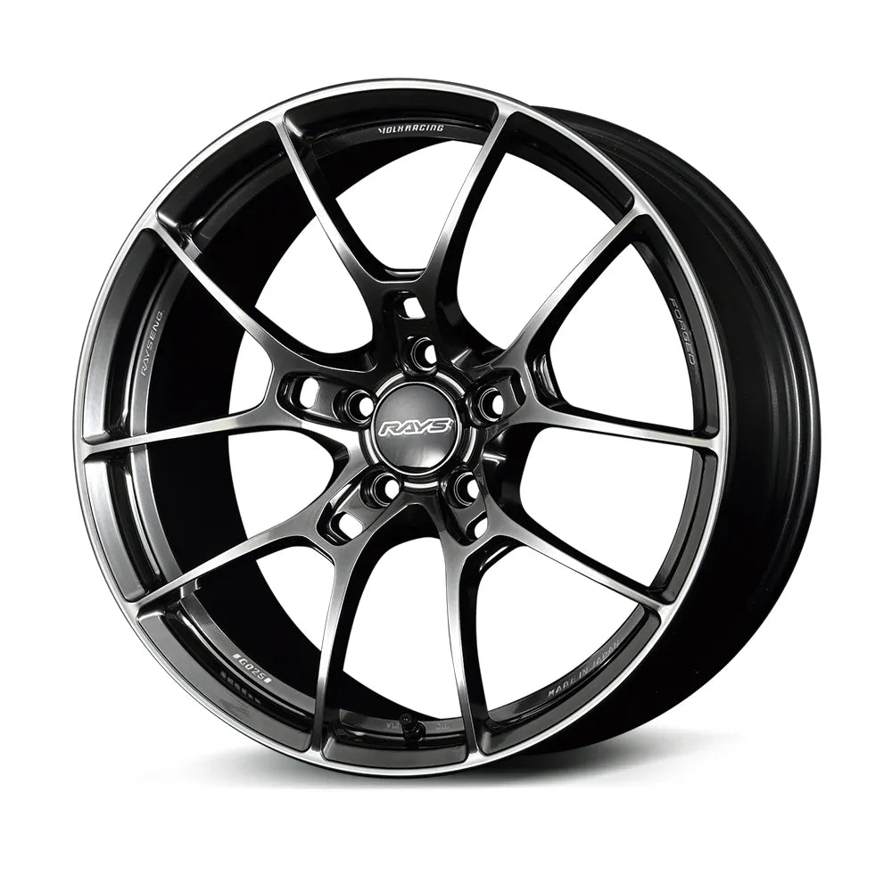 Rays | Volk G025 Shining Black Metal/Rim Edge DC | 18x8.0 +45 | 5X114.3
