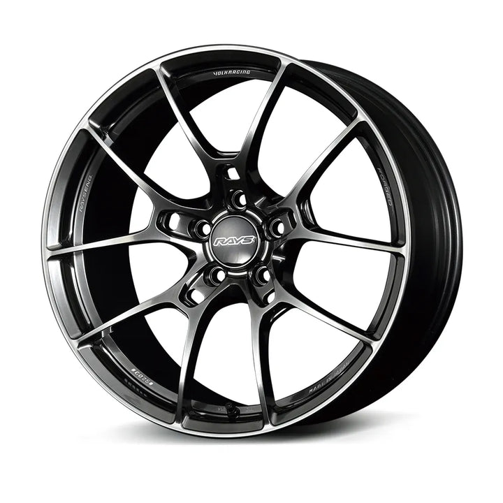 Rays | Volk G025 Shining Black Metal Rim Edge DC | 5X114.3| 18x7.5 +43 (Set)