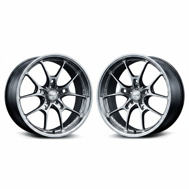 Rays | Volk G025LC Shining Light Metal/Rim FDMC | 5X120| 20x8.5 +38 (Pair)