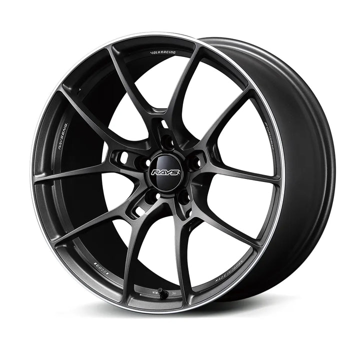 Rays | Volk G025 Matte Gunblack Rim Edge DC | 5X114.3| 19x10.0 +28 (Set)