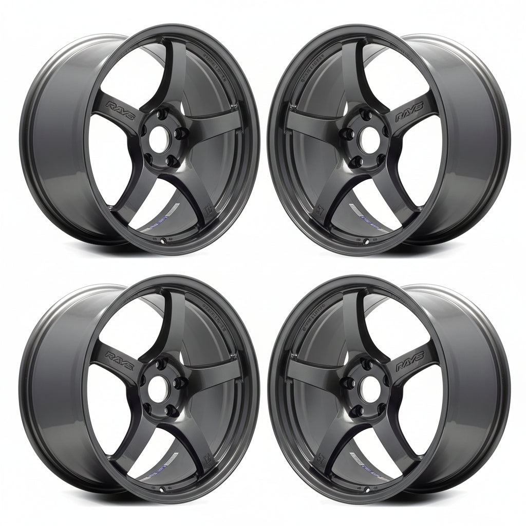 Rays | Gram Lights 57CR Super Dark Gunmetal | 15x8.0 +35 | 5X114.3 (Set)
