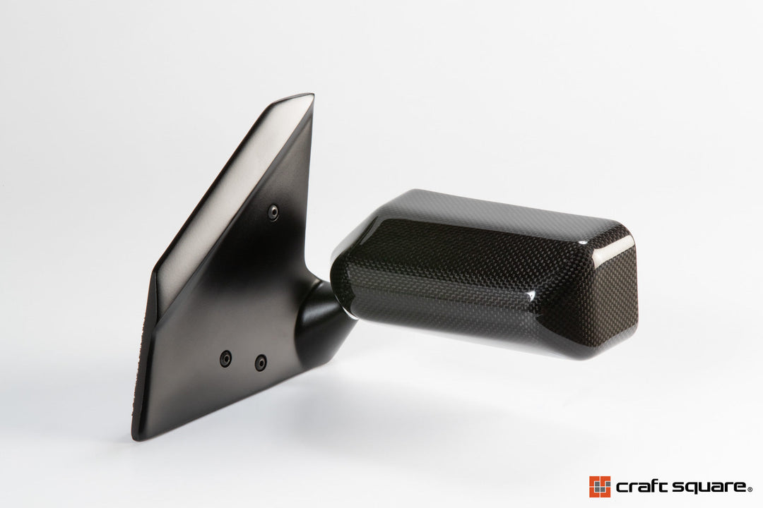 Craft Square | Touring Competition Dry Carbon Mirrors TCA-F - Blue Anti-Glare for Mitsubishi Lancer Evolution VII–IX (CT9A)