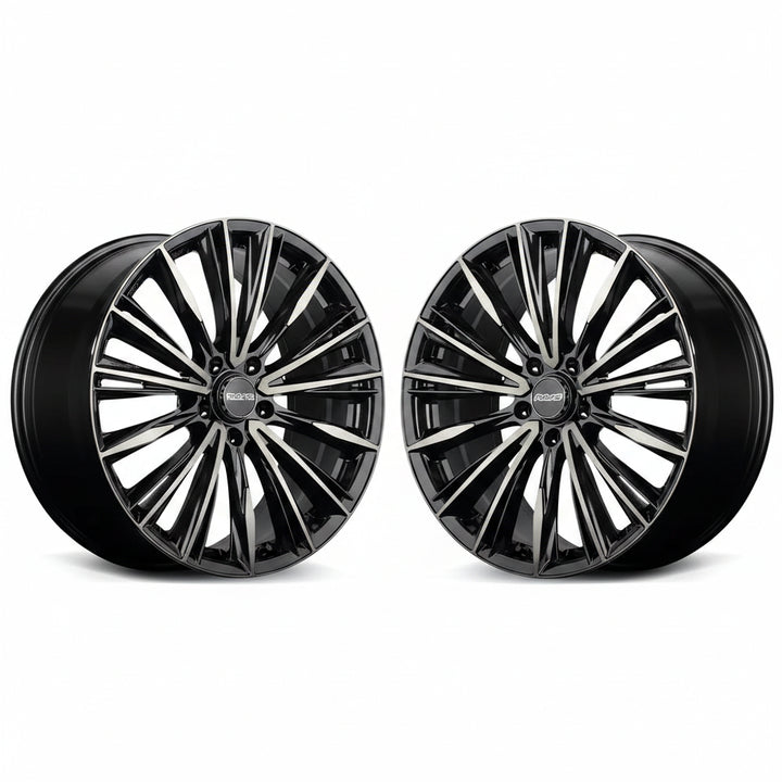 Rays | VERSUS VOUGE LIMITED Diamond Cut/Side Glass Black/Smoke Clear | 5X114.3 | 18X7.0 +42 (Pair)