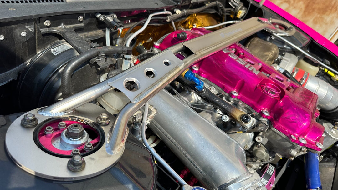 Yashio Factory | Titanium Front Strut Tower Bar for Nissan Silvia (S13 / S14 / S15) 180SX 240SX