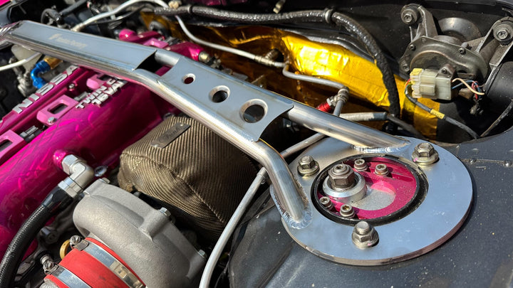 Yashio Factory | Titanium Front Strut Tower Bar for Nissan Silvia (S13 / S14 / S15) 180SX 240SX