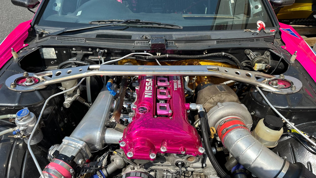 Yashio Factory | Titanium Front Strut Tower Bar for Nissan Silvia (S13 / S14 / S15) 180SX 240SX
