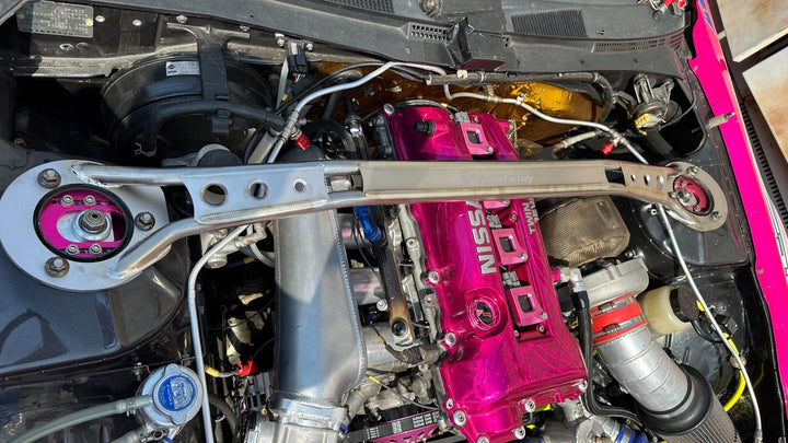Yashio Factory | Titanium Front Strut Tower Bar for Nissan Silvia (S13 / S14 / S15) 180SX 240SX