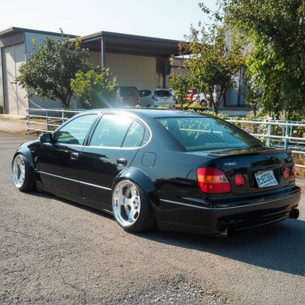 N-Style Custom | Rear Fender Flares +90mm For Toyota Aristo JZS160 / JZS161