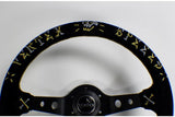 VERTEX SPEED STEERING WHEEL GOLD & SLIVER