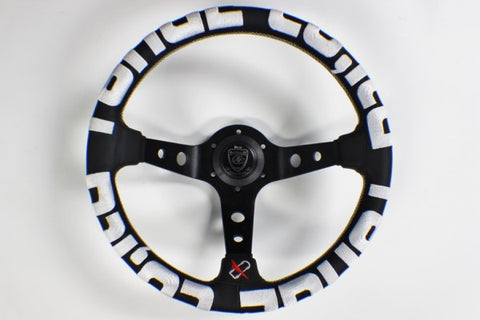 VERTEX T&E STEERING WHEEL WHITE 330mm