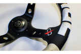 VERTEX T&E STEERING WHEEL WHITE 330mm