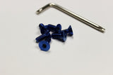 Vertex Titanium Steering Wheel Torx Bolts (BLUE)