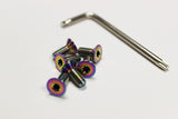 Vertex Titanium Steering Wheel Torx Bolts (Burnt Titanium)