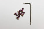 Vertex Titanium Steering Wheel Torx Bolts (PURPLE BURNT TITANIUM)