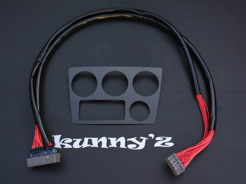 Kunnyz | Center Console Triple Gauge Pod Trim Piece for Toyota JZX100 Chaser / Cresta / Mark II