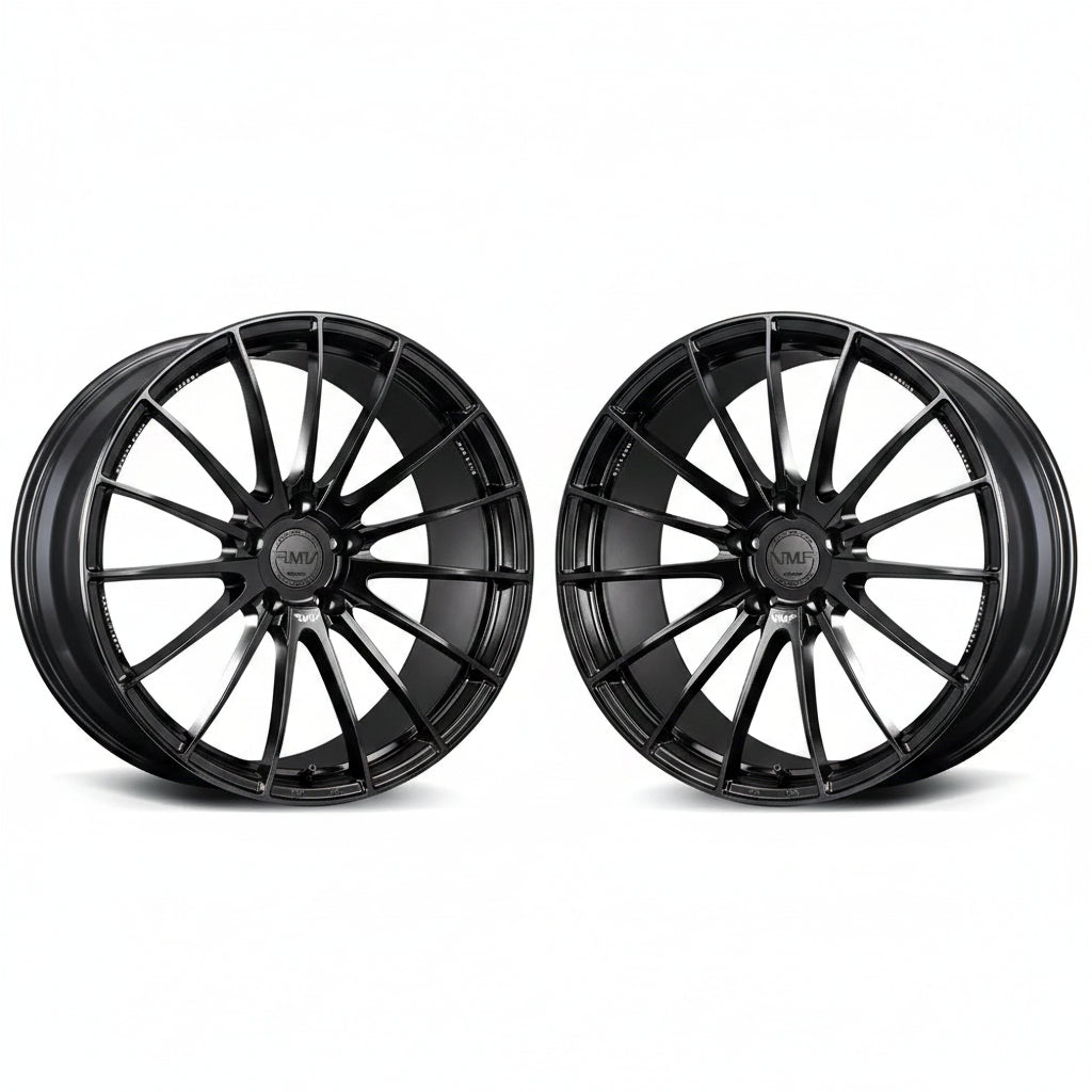 Rays | VMF L-01 Semigloss Black | 5X108 | 20X8.5 +40 (Pair)