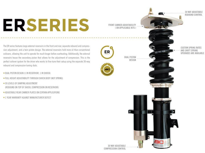 BC Racing Coilovers - ER Series Coilovers for Nissan Skyline R35 GT-R 08- R35 (D-29-ER)