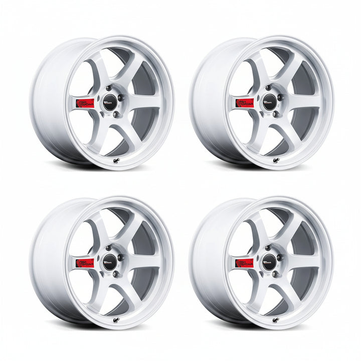 Rays | MID RACING R06 White | 4X100 | 15X5.0 +45 (Set)