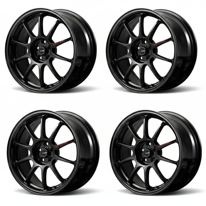 Rays | MID RACING R10 EVO Black Metallic | 4X100 | 17X7.0 +45 (Set)