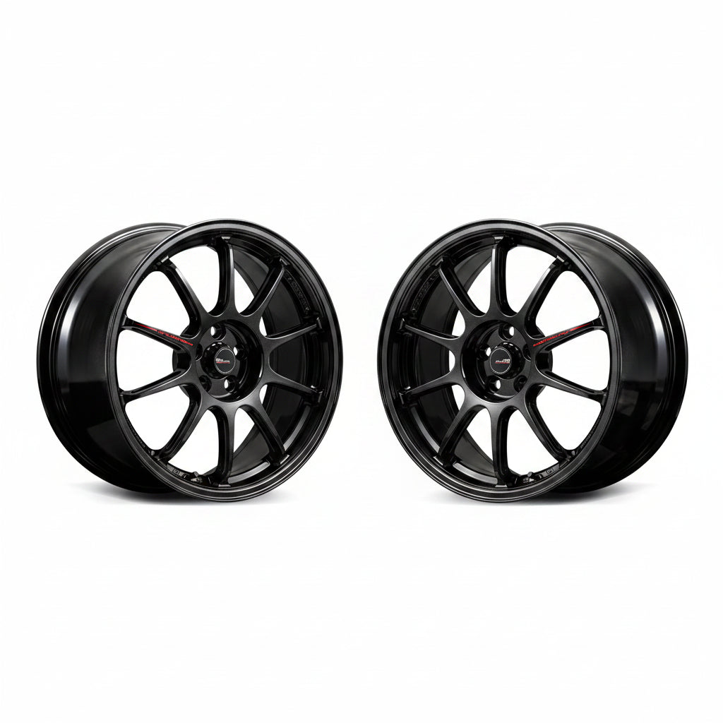 Rays | MID RACING R10 EVO Black Metallic | 4X100 | 16X6.5 +45 (Pair)
