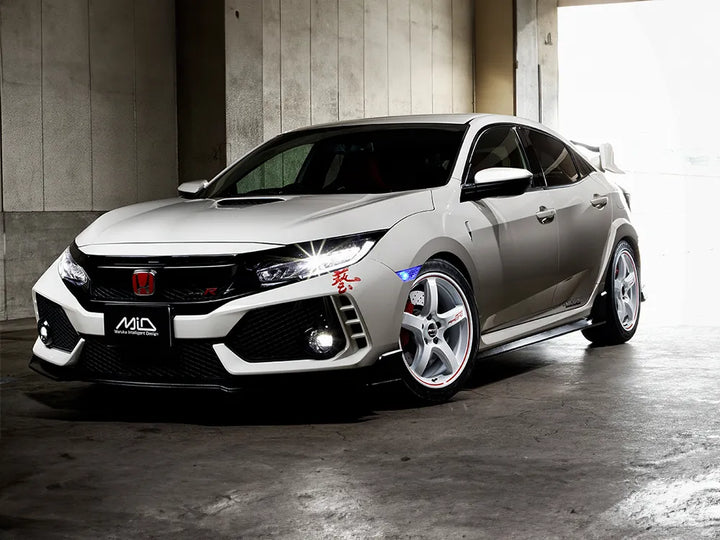 Rays | MID RACING R50 White / Rim Red Line | 5X120 | 18X8.5 +45