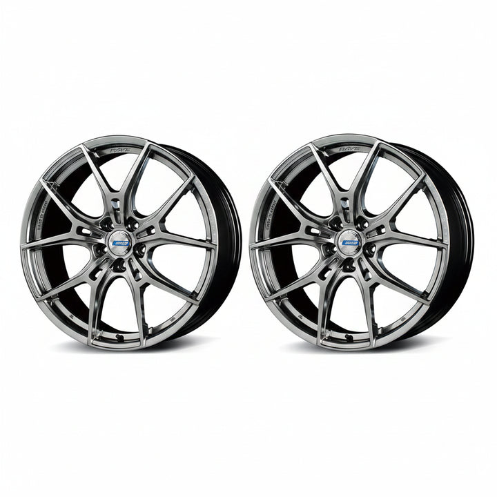 Rays | Gram Lights 57FXZ Grace Silver | 19x8.5 +38 | 5X114.3 (Pair)