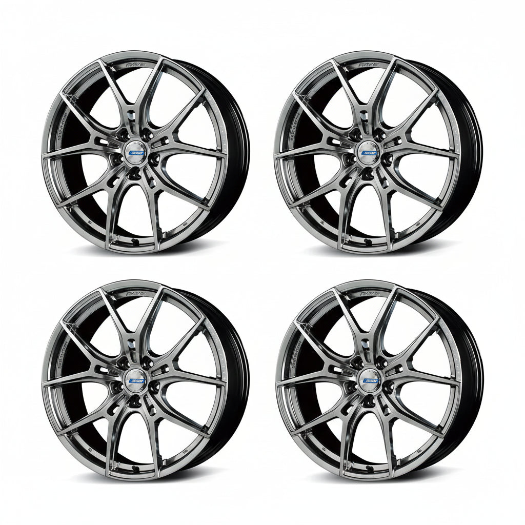 Rays | Gram Lights 57FXZ Grace Silver | 19x8.5 +38 | 5X114.3 (Set)