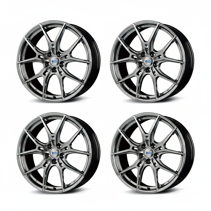 Rays | Gram Lights 57FXZ Grace Silver | 19x8.5 +38 | 5X114.3 (Set)