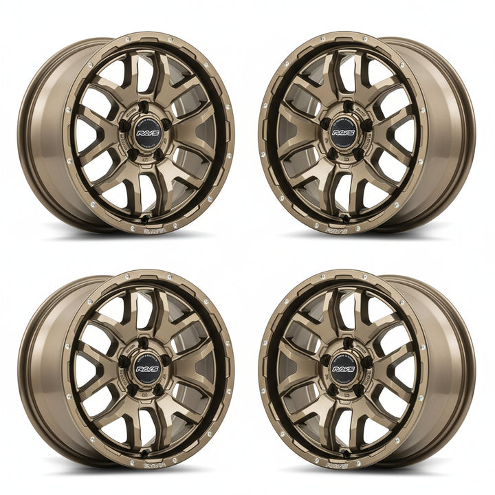 Rays | RAYS OFFROAD F6 boost Dark Bronze | 5X114.3 | 17X8.0 +35 (Set)