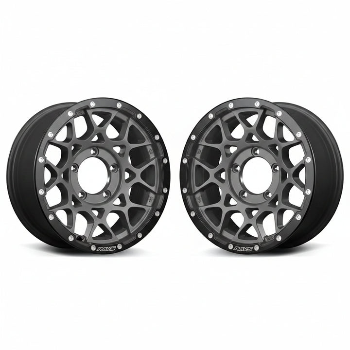 Rays | RAYS OFFROAD M8 Semigloss Arms Gray/E-pro Coat | 5X139.7 | 16X6.0 -5 (Pair)