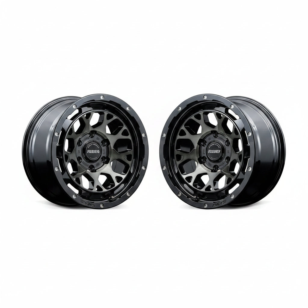 Rays | RAYS OFFROAD M9+ Black/Disk Clear Smoke | 5X114.3 | 17X7.0 +40 (Pair)