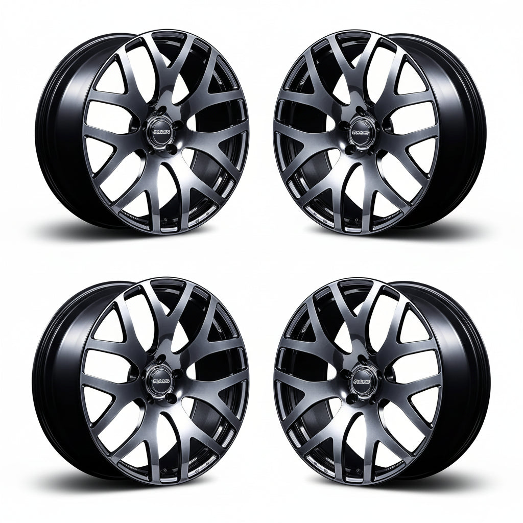 Rays | VMF S-01 Shining Super Black | 5X120 | 19X8.0 +45 (Set)