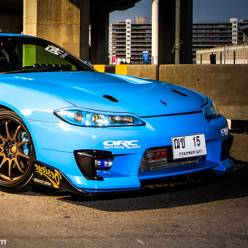 Wise Square | D1-GP Spec Front Bumper with Lip for Nissan Silvia S15