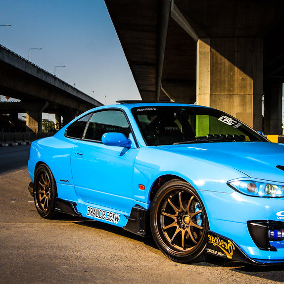 Wise Square | D1-GP Spec Side Skirts with Ducts for Nissan Silvia S15