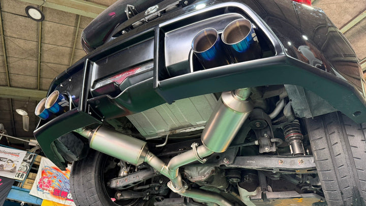 Yashio Factory | Super Silent Titanium Muffler 4, Quad Exit for Toyota 86 / GR86 (ZN6 / ZN8)