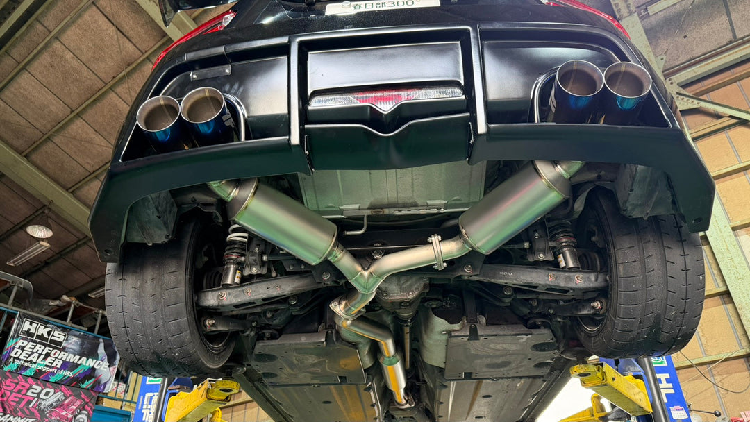 Yashio Factory | Super Silent Titanium Muffler 4, Quad Exit for Toyota 86 / GR86 (ZN6 / ZN8)