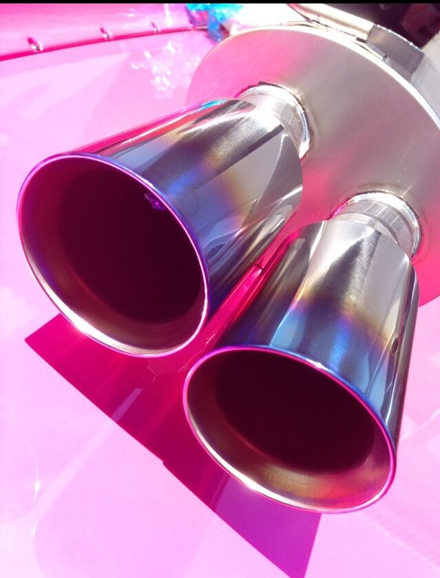 Yashio Factory | Super Silent Titanium Muffler (Twin Tail) for Nissan Silvia (S14 / S15) 240SX