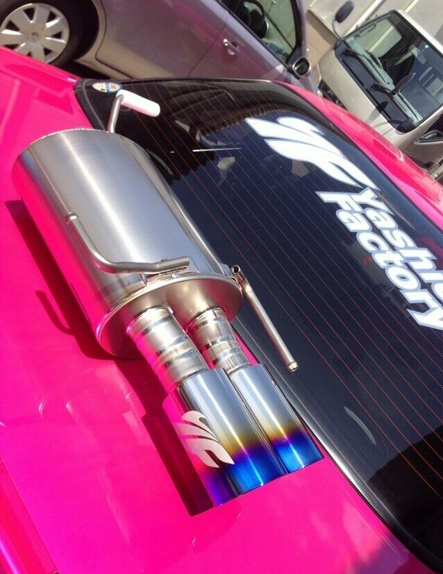 Yashio Factory | Super Silent Titanium Muffler (Twin Tail) for Nissan Silvia (S14 / S15) 240SX