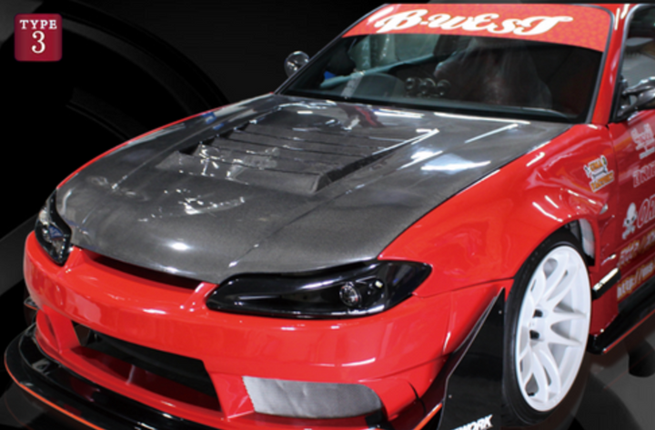 Origin Lab | Type 3 Carbon Hood for Nissan Silvia S15