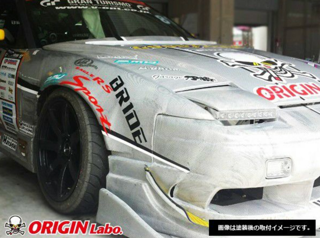 Origin Lab | Front Fenders Type 3 +55mm for Nissan 180sx (240sx S13)