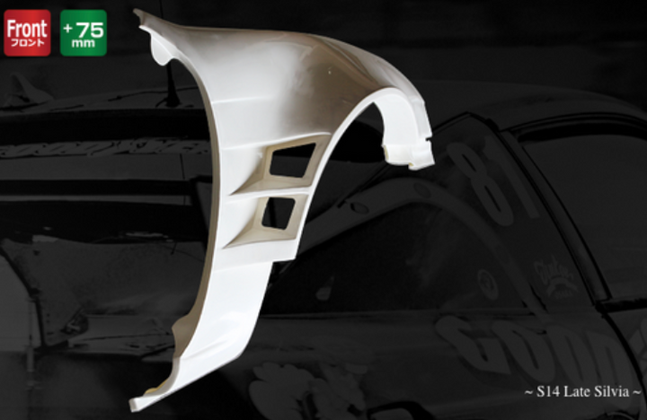 Origin Lab | Front Fenders Type 4 +75mm for Nissan Silvia S14 Kouki 240SX