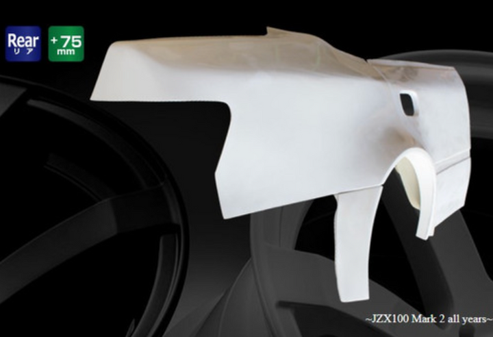 Origin Lab | Rear Over Fenders All Year +75mm for Toyota JZX100 Mark II