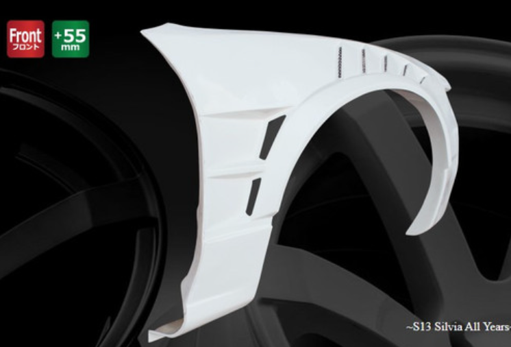 Origin Lab | Front Fenders Shark Era +55mm for Nissan Silvia S13
