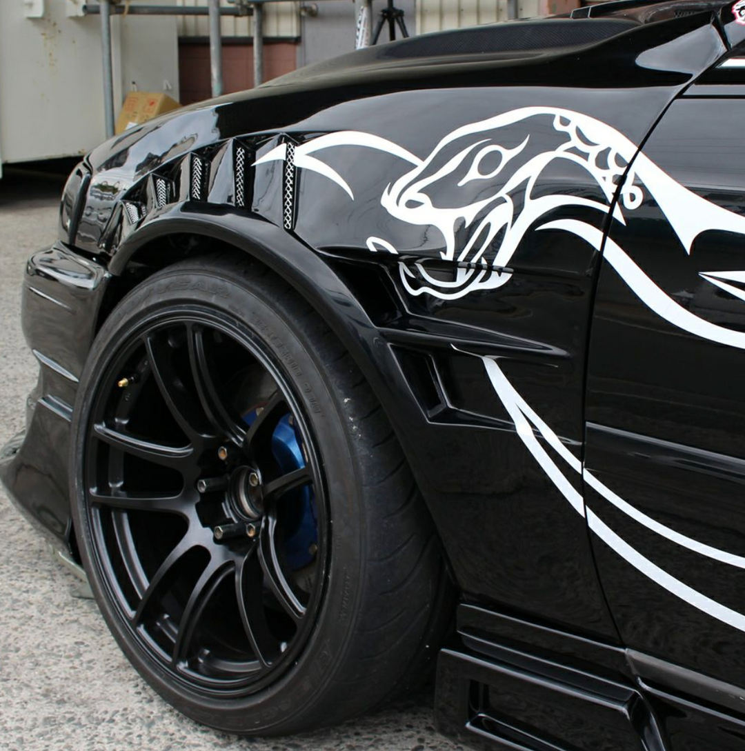 Origin Lab | Front Fenders All Year Shark Era +55mm for Toyota JZX100 Chaser