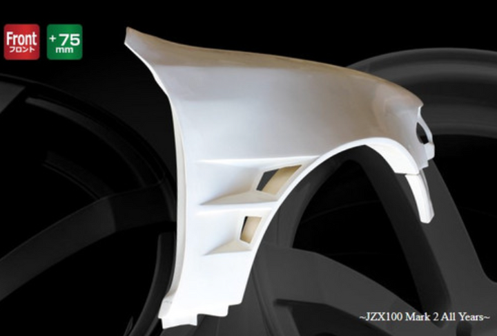 Origin Lab | Front Fenders All Year +75mm for Toyota JZX100 Mark II